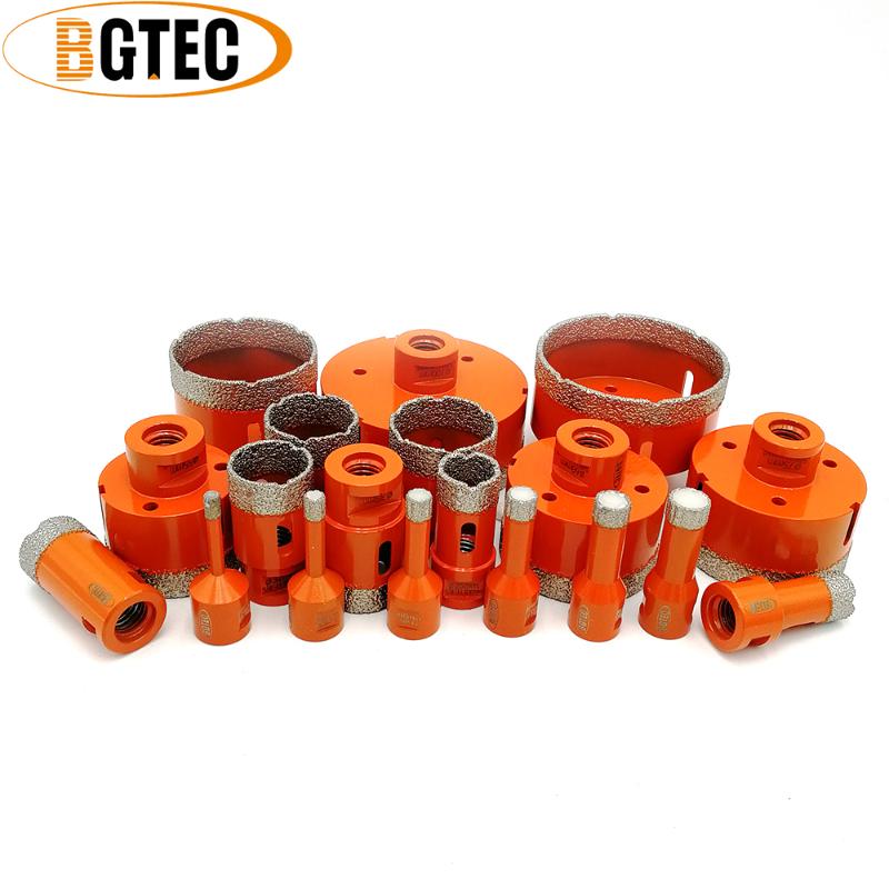 

BGTEC 1pc Vacuum brazed diamond Dry drilling bits 5/8-11 connection Drill bits