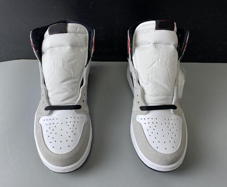 

basketball shoes Fragment men athletic shoes j1 Light Smoke Grey