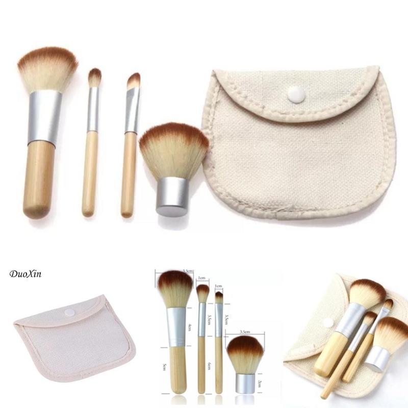 

4pcs Makeup Brushes Set Foundation Eyes Shadow Powder Makeup Blushes Cosmetic Brushes Blending Beauty Make Up Tool Maquiagem