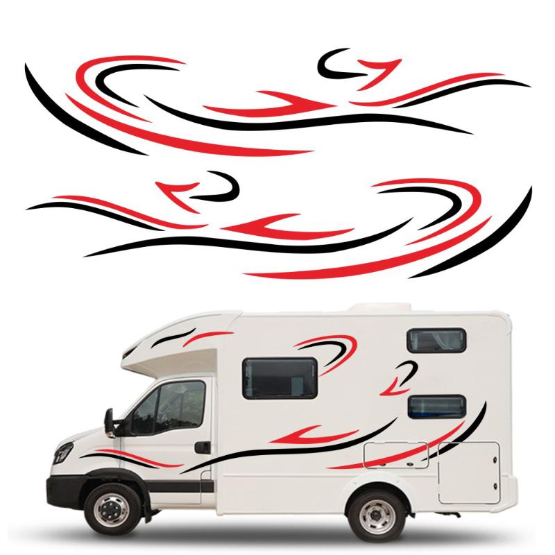 

Car Auto Body Sticker Self-Adhesive Side Truck Graphics Decals Fitment for Camper Caravan RV Trailer Car Accessories Sticker