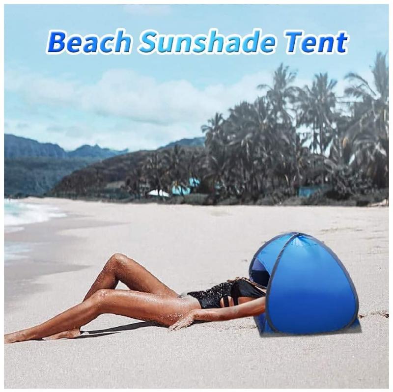 

Portable Automatic Tent UV Protection Outdoor Camping Tent Mini Head Up Sun Shelter Beach Sunbathing Windproof Sand Proof