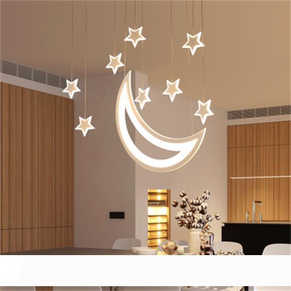 

Star and Moon Hanging Lights Modern led Pendant Lights For Living Room Dining Room Bar Home Decoration Pendant Lamp