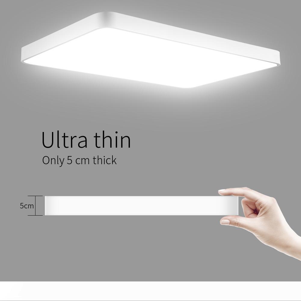 

48W Ultra-thin Square LED Ceiling Light Modern Ceiling Lamp Indoor Lighting Fixture for Bathroom Kitchen LiVing Home