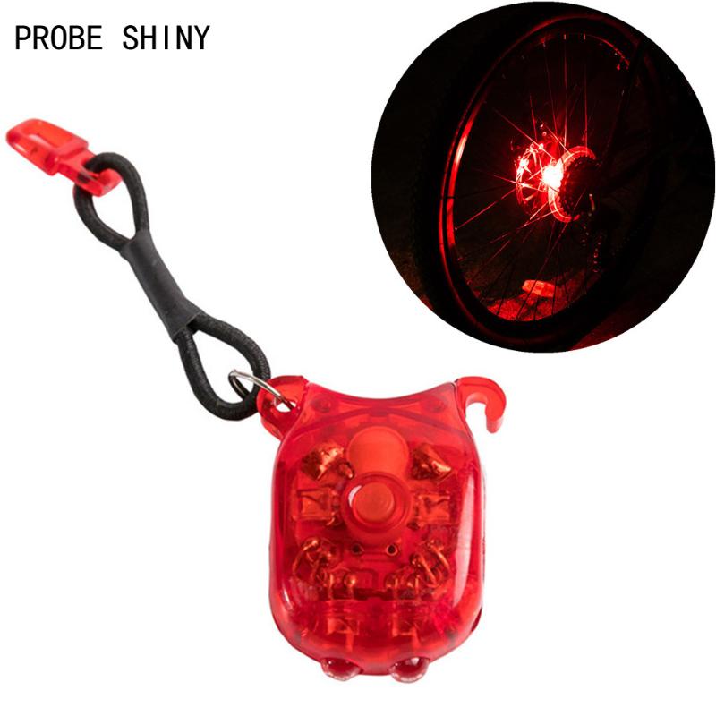 

PROBE SHINY Bicycle Light Led Bike Lamp Bicycle Front Rear Lights Push Cycle Clip Light Warning High Quality A711