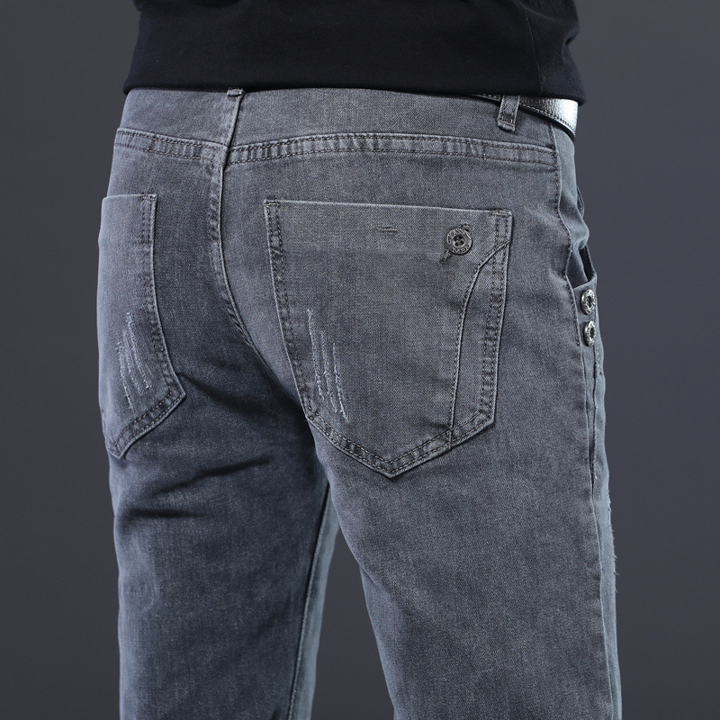 

2020 autumn New men Jeans Black Classic Fashion Designer Denim Skinny Jeans men's casual High Quality Slim Fit Trousers, 5913