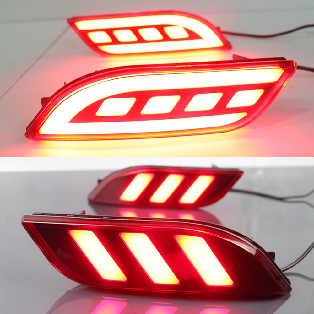 

1 Set LED Reflector Rear Light Brake Light Bumper Light Taillight For Jeep compass 2017 2018 2019
