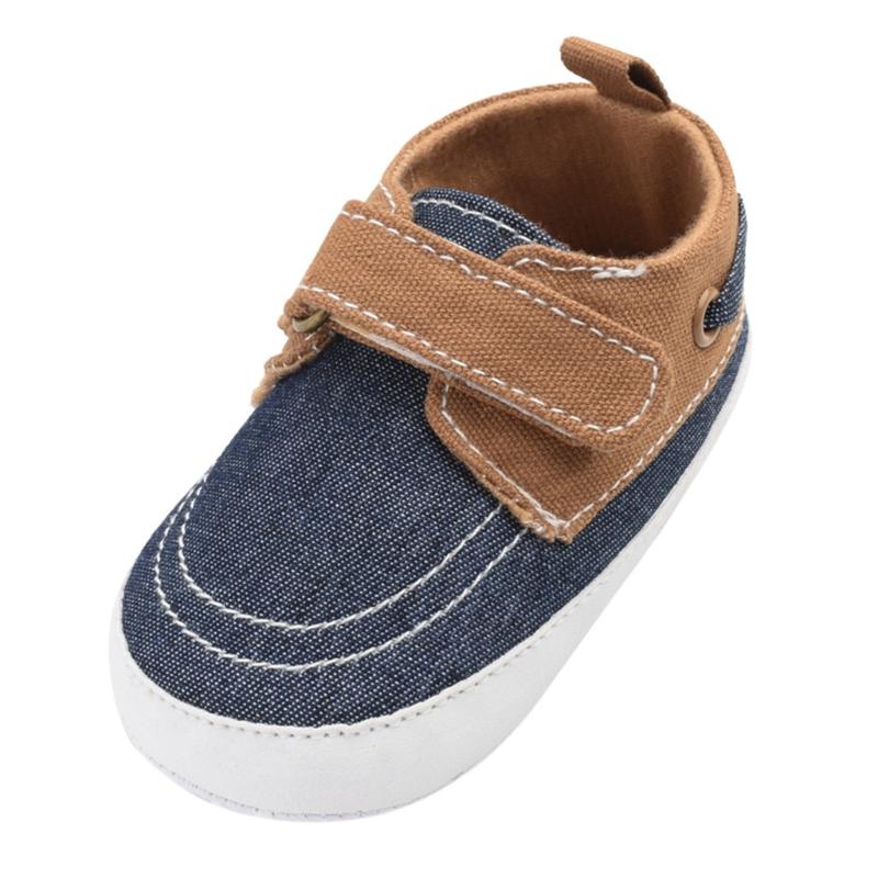 

Toddler Kids Baby Girls Boys Cute Canvas First Walk Hook&Loop Casual Shoes black splice baby boy clothes shoes chaussure garcon