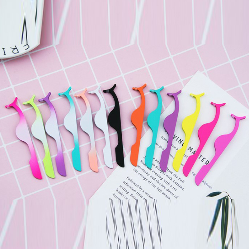 

Magnetic Eyelash Tweezers Fake Eye Lash Applicator Eyelash Extension Curler Nipper Auxiliary Clip Clamp Makeup Forceps Tools