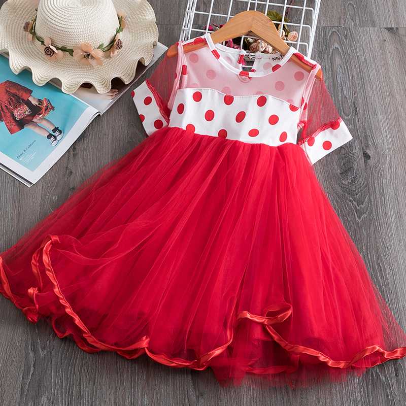 

Girls Summer Dress Fashion Girls Princess Short Sleeves Polkadot Tutu Dress Birthday Kids Dresses for Baby Clothes, Black9