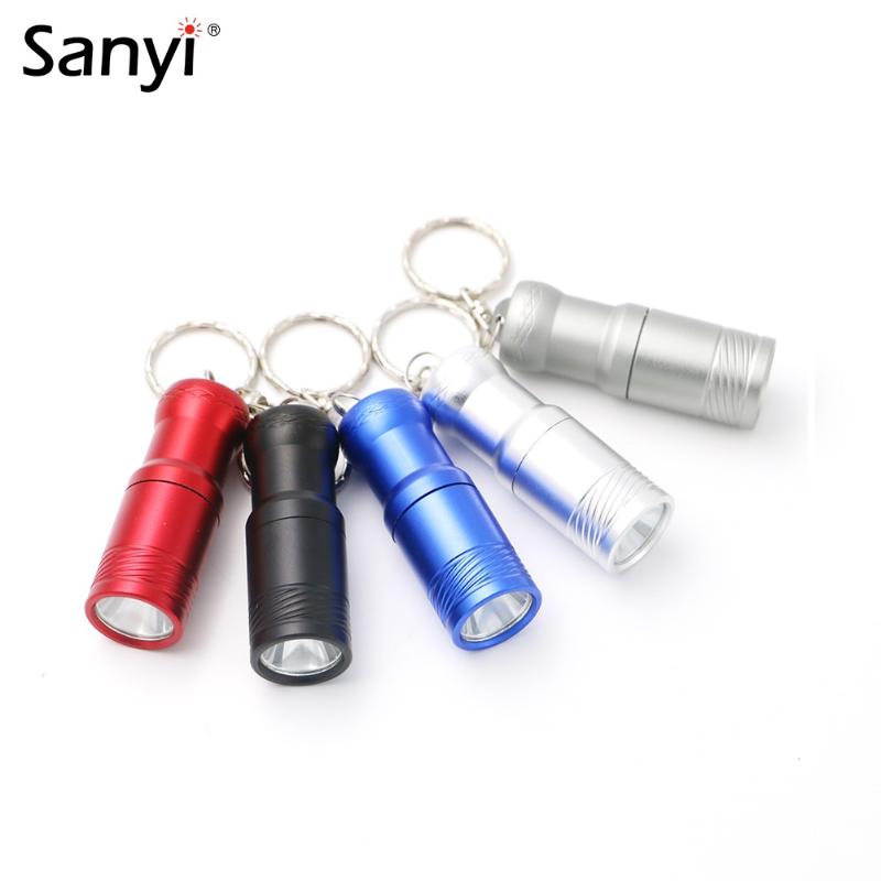 

Sanyi 3-Mode XML T6 Mini Portable Night Walking Work Lighting Keychain Torch Rotary Switch Car Maintenance Alloy Lamp