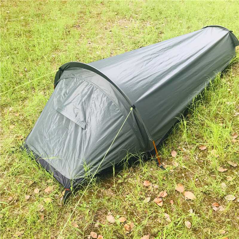 

Tents And Shelters Ultralight Camping Tent Backpacking Tourist Outdoor Sleeping Bag Bivy Waterproof Single Person Travel Bivvy