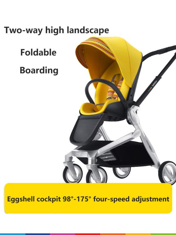 

Bebebus Baby Stroller Two-way Light High Landscape Sitting And Lying Folding 5