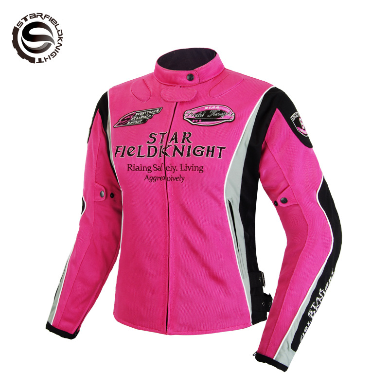 

STAR FIELD KNIGHT Motorcycle Jacket Women Waterproof Breathable Moto Protective Gears Motorbike Motocross Riding Jacket Coat