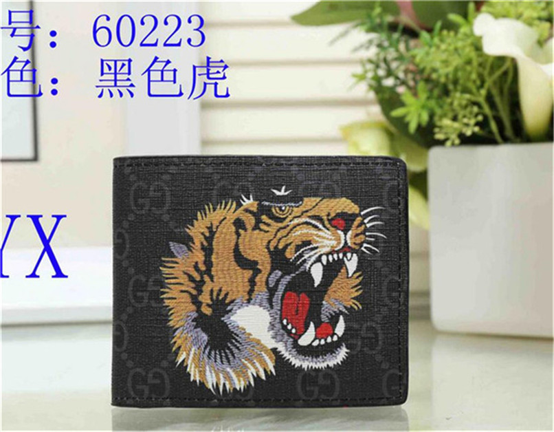 

hot sale Plaid pattern women wallet men pures Designer men and women animal short leather wallet card holder no box 00017, White