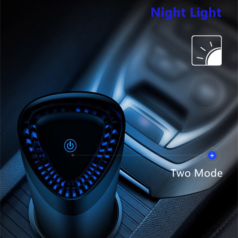 

Car Air Purifier Cleaner with Negative Ion Hepa Filter Fresh Portable USB Aluminium Alloy Design Car Ion Purifier aroma diffuser