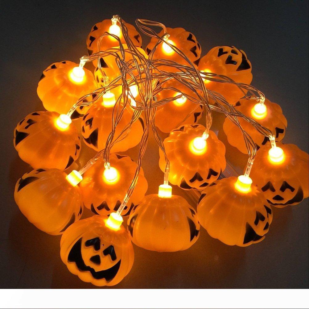 

Halloween Light 16 LED 2.5m Home Bar Party Decoration Pumpkin Colorful LED String Light Fairy lights Festival Lamp Skeleton lantern lamp