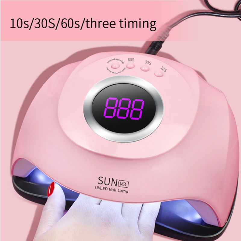

180W Nail Dryer UV Lamp LED Lamp For Nails With 45 LEDs Dryer For Curing Gel Polish Auto Sensing Nail Manicure Tool, Us plug