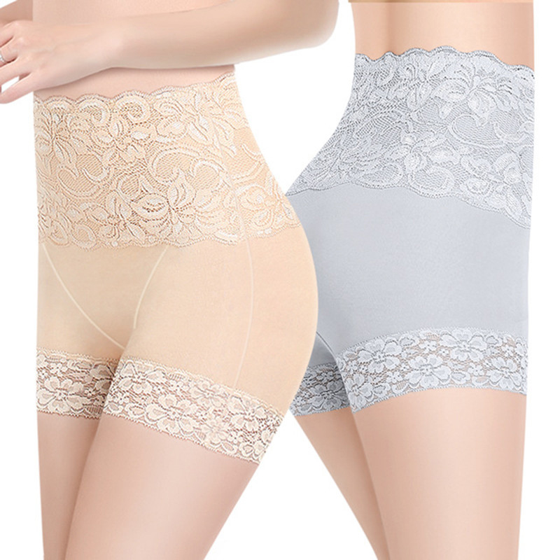 

Sexy High Waist Lace Women's Underwear Girls Body-Shaper Breathable Panties Casual Butt-Lifter Seamless Slimming Ladies Briefs, Black