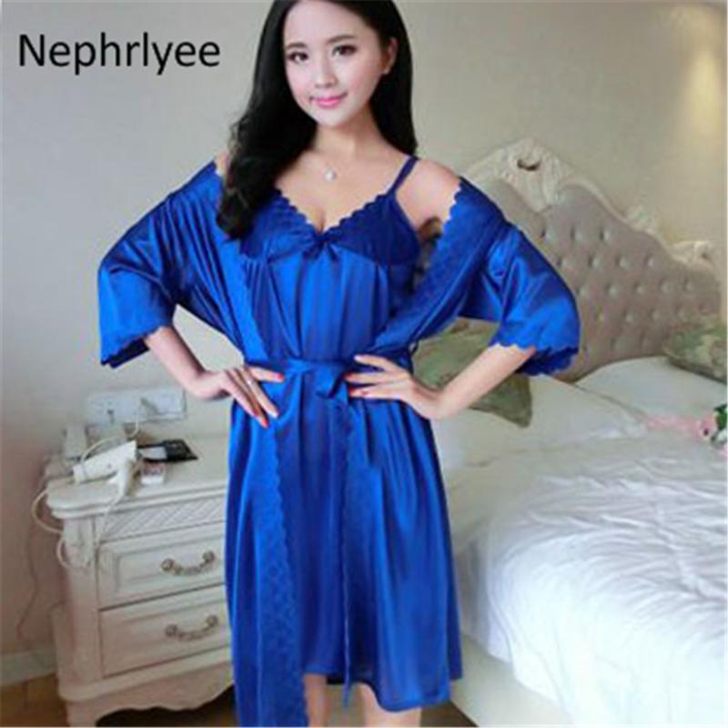

2pcs/set/lot women's nightdress imitation silk sexy pajamas underwear dress women's mesh sling nighdress S00137, Black