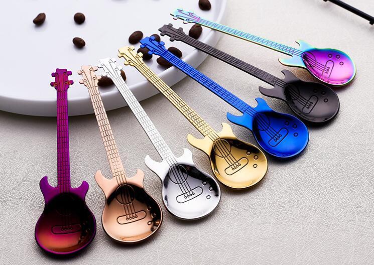

Upspirit Stainless Steel Serving Stirring Coffee Spoon Music Theme Coffee Accessories Ice Cream Dessert Flatware Kitchen Utensil 776 218