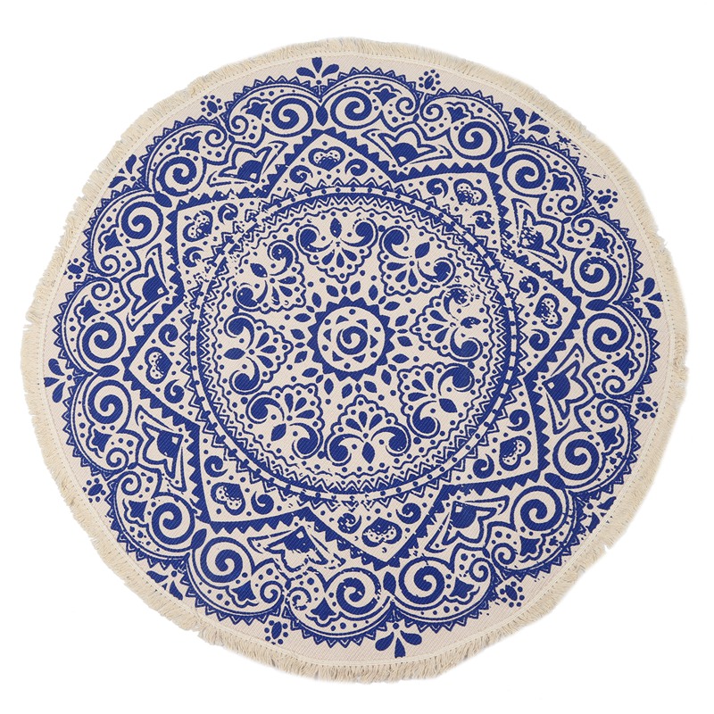 

Morocco Round Carpet Bedroom Boho Style Tassel Cotton Rug Hand Woven National Classic Tapestry Sofa Cushion Tatami Floor Mats, As shown