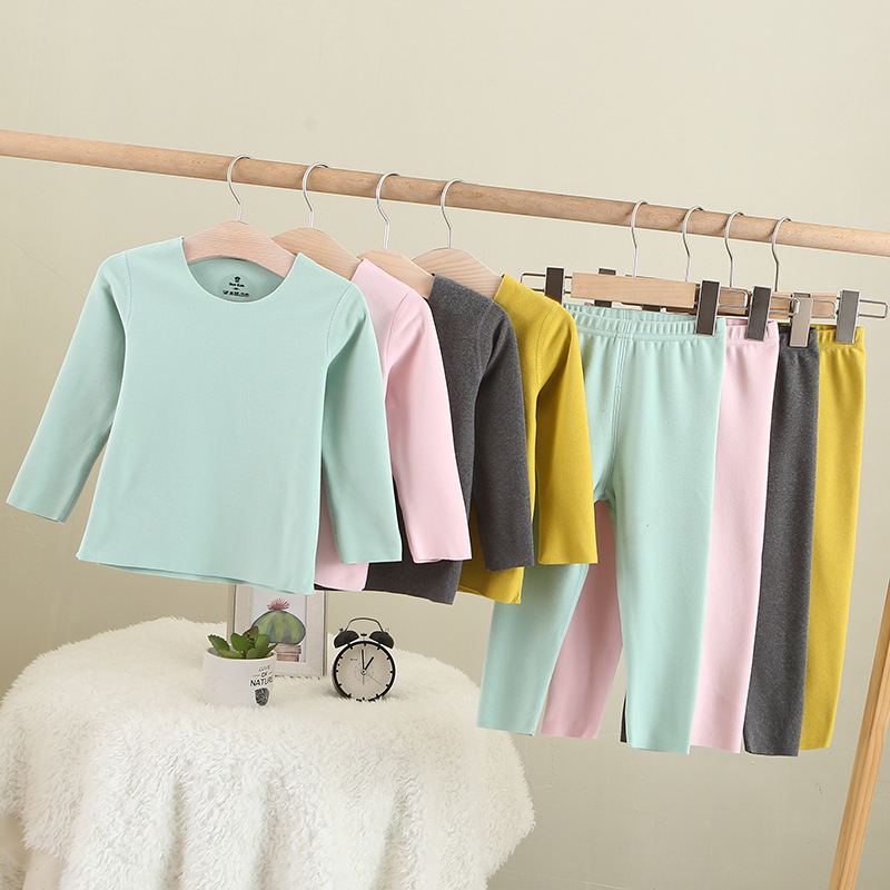 

Boys' Underwear Girls' Sets Long Johns Autumn 2020, Black