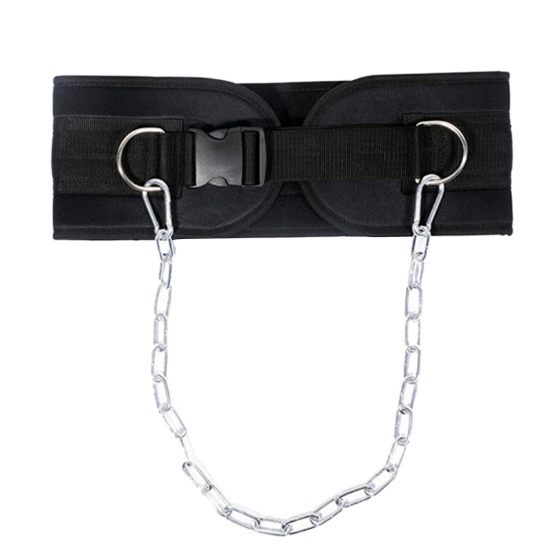 

Dip Belt with Chain Gym Belt Pull Up with Buckle for Crossfit Weightlifting Training Gym Accessories