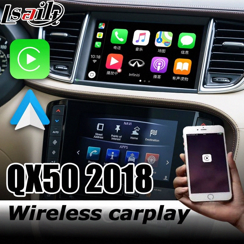 

Carplay interface for Infiniti QX50 video interface box with youtube Android auto Q50 Q60 QX50 QX60 by Lsailt GPS b0vw#