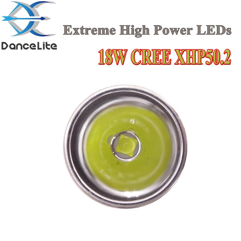 

1PC 26.5mm Extreme High Power LEDs XHP50.2 3.0-4.2V Input 5000mA Current 18W LED Module For (Temperature Protection