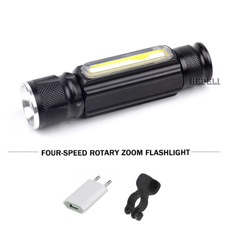 

Powerful Rechargeable Inside Battery Waterproof Flash Light Lamp 5000lm USB with Magnet COB+CREE XM L T6 LED Torch