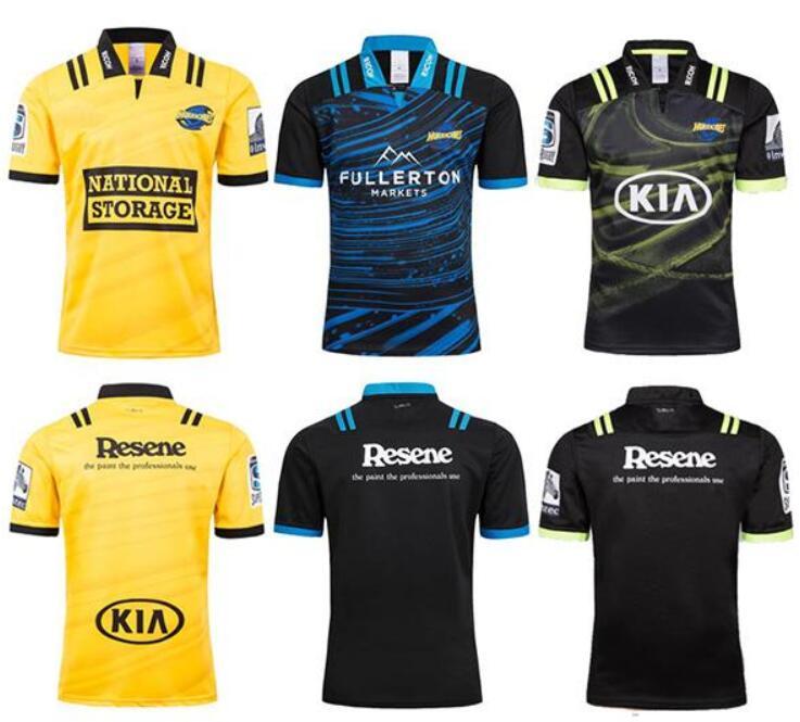 

RUGBY 2019 2018 Hurricanes BIL Tour RUGBY jersey 16 Top Thailand quality Rugby Wellington home and away Shirts Free Shipping shirt SPORT, Black;gray