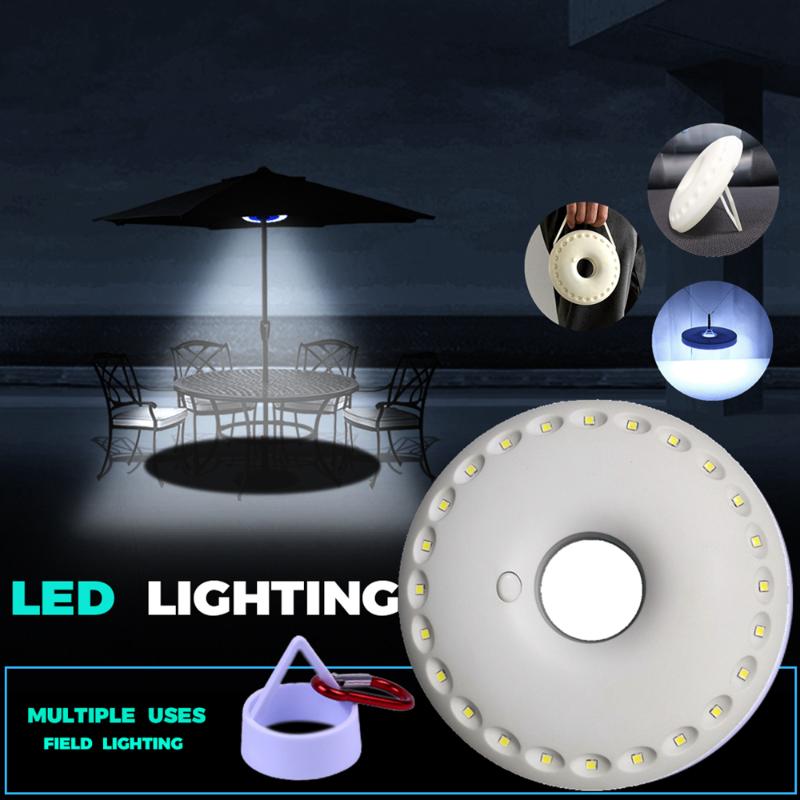 

New generation brightest 24 led round shape multi-function outdoor umbrell light pole lamp camping lanterns