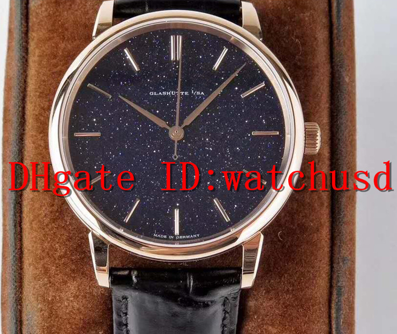 

SV Factory SAXONIA Wristwatches 18k Rose Gold Designer Watches Sapphire Waterproof Watch 2892 Automatic Mechanical Transparent case back