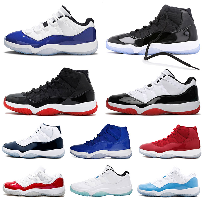 

new jumpman mens womens basketball shoes 11 11s Low WMNS Concord Bred HIGH RETRO Legend Blue Cap and Gown Gamma Blue Sneakers Trainers, D5 40-47