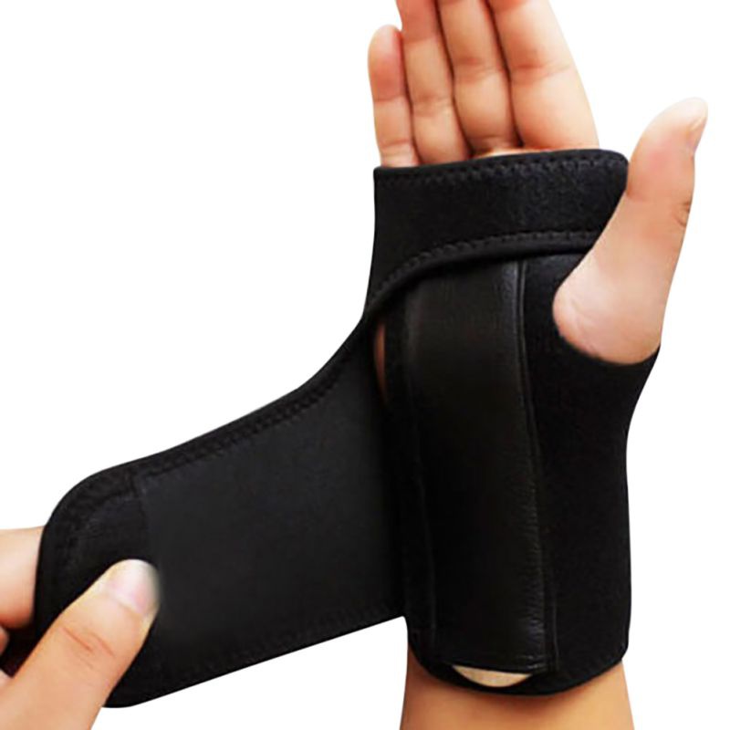 

1PC Removable Adjustable Wristband Steel Wrist Brace Support Arthritis Sprain Carpal Tunnel Splint Wrap Protector, Left hand