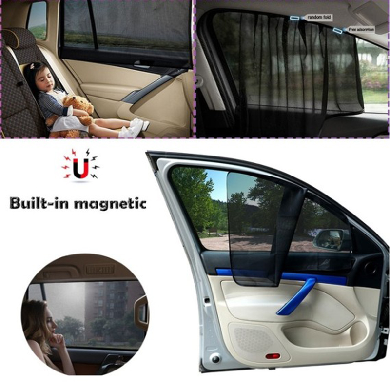 

Car sun shield, sun shield, heat insulation, side magnetic retractable car curtain