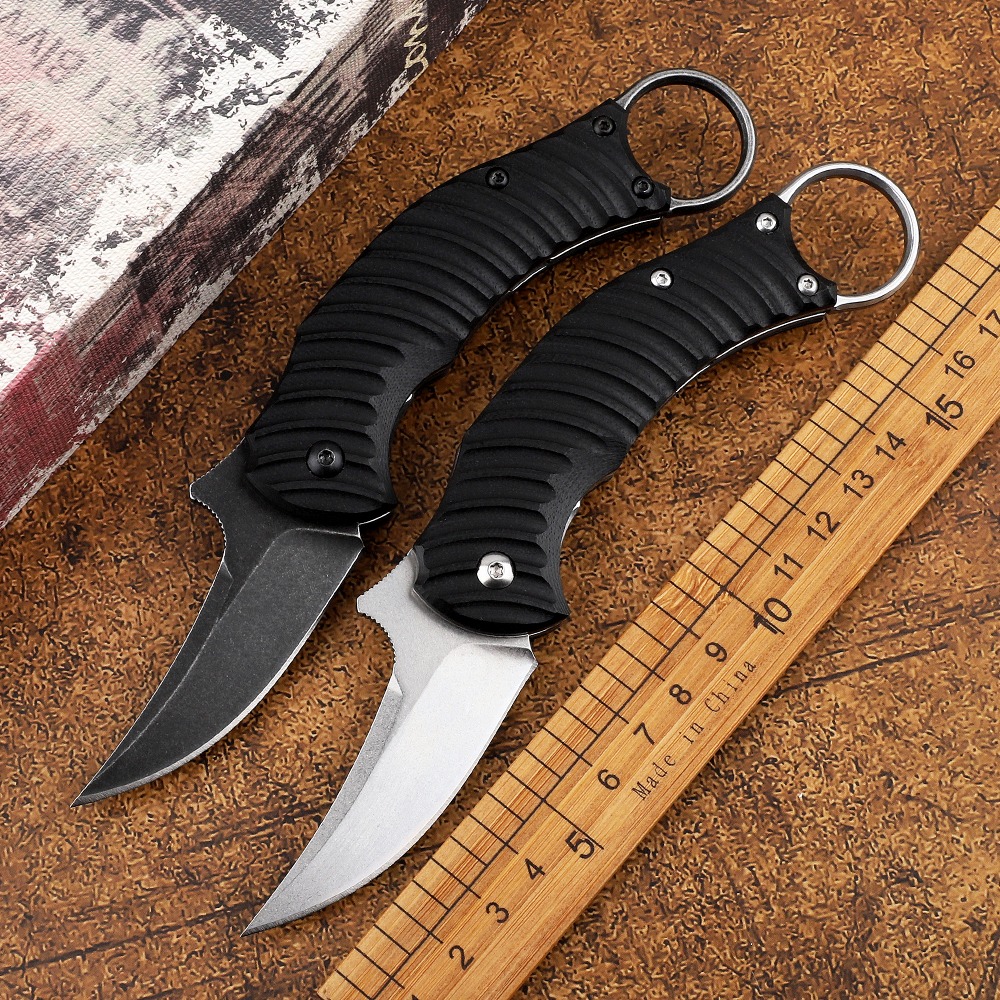 

New folding claw knife N690 blade G10 handle CS Karam outdoor tactical defense camping hunting survival EDC tool knife