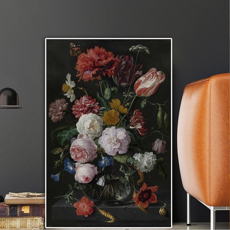 

Classical Roses Flower Oil Painting on Canvas Art Valentines Day Decor Posters Prints Nordic Picture for Living Room Wall Decor Cuadros