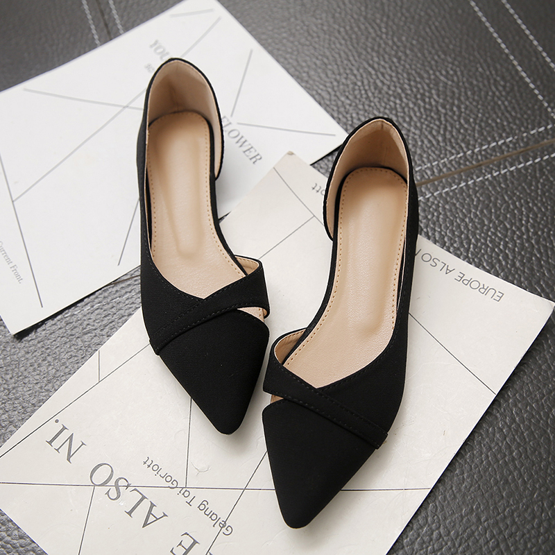 black suede shoes womens flat