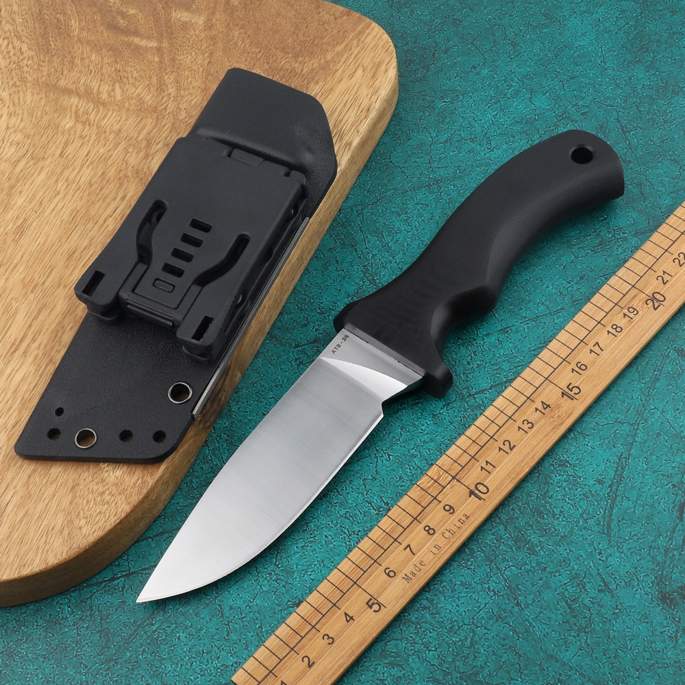 

Mad Dog-Cheetah fixed knife camping survival knife 61Hrc satin ATS-34 steel G10 handle with K sheath