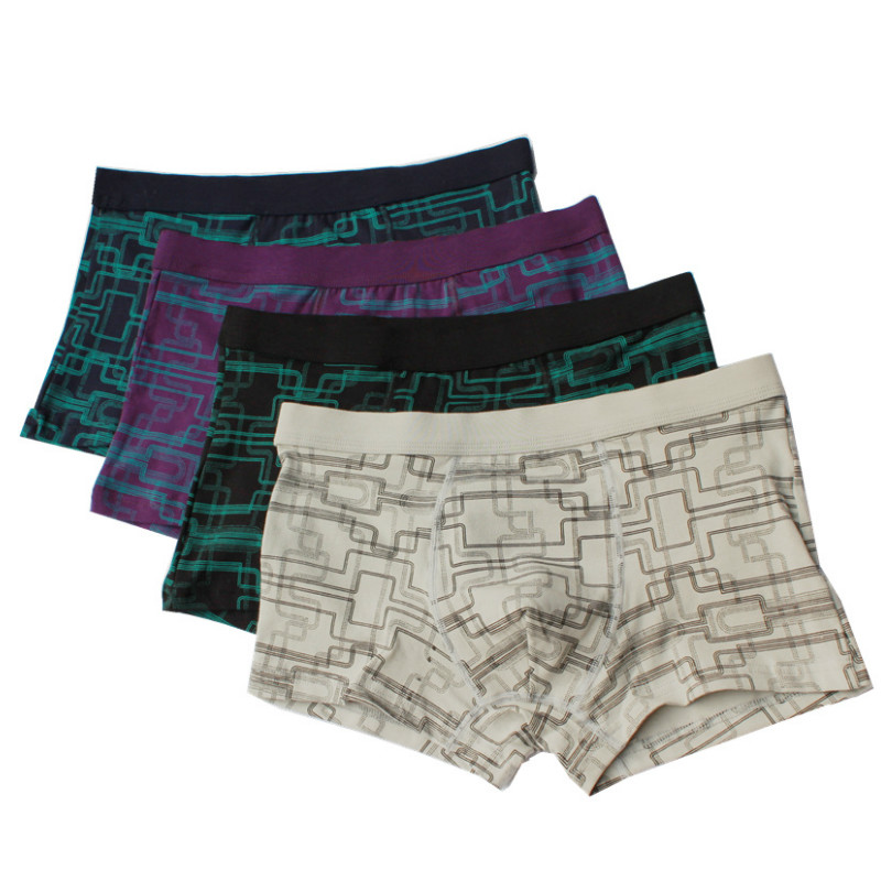 

Brand Mens Boxers trunks Men Underwear Boxers Shorts Cotton Men Solid Men's Soft Underpants Underwear Masculina Cueca, Multi