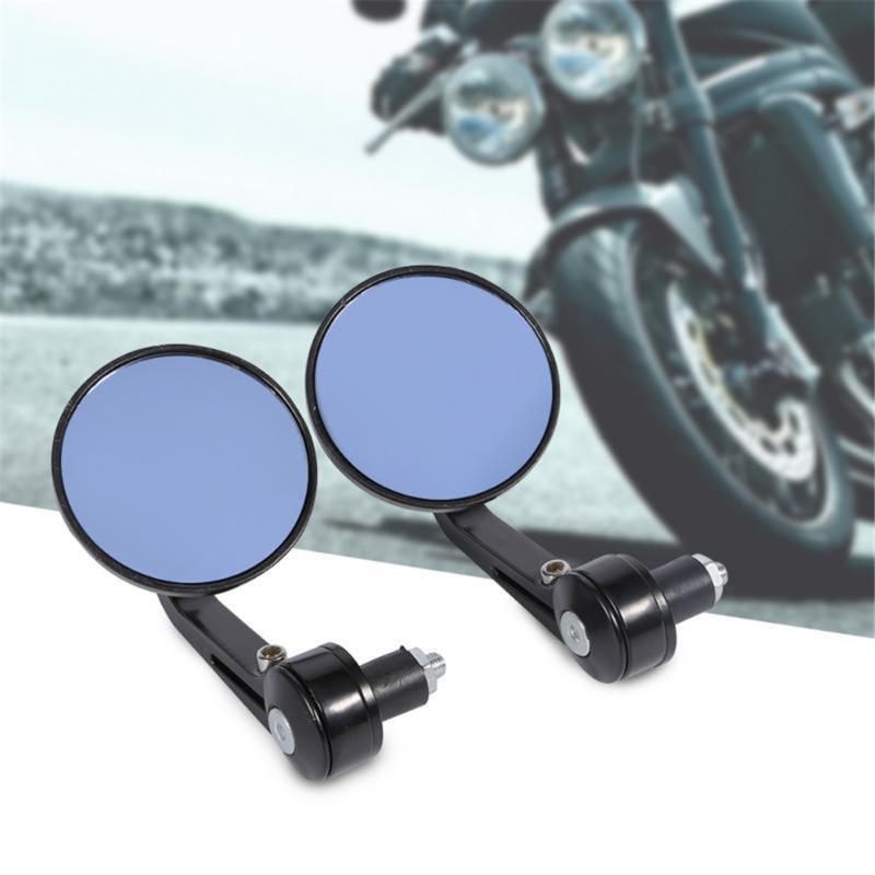 

1 Pair Black Universal 7/8" Round Bar End Rear Mirrors Moto Motorcycle Motorbike Scooters Rearview Mirror Side View Mirrors