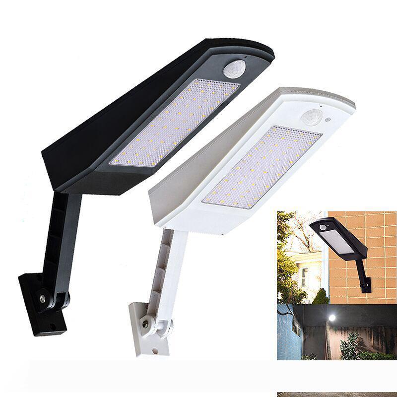 

900lm Led Solar Light Outdoor Waterproof Lighting For Garden Wall 48 leds Four Modes Rotable Pole Solar Lamp Newest