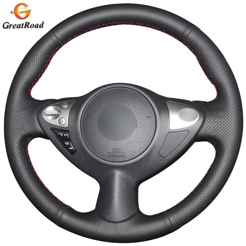 

Genuine Leather Car Steering Wheel Cover for Infiniti FX FX35 FX37 FX50 Juke Maxima 2009-2014 Sentra 2020 2020