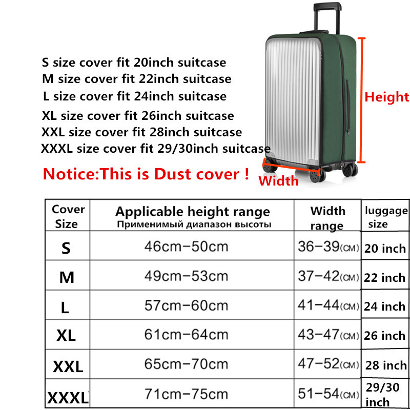 xl suitcase size