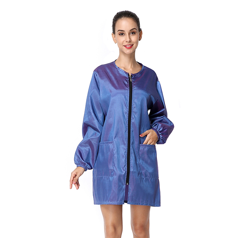 

2020 New Women Dress Long Sleeve Short Dress O Neck Wind Jacket Barber Aprons Hairdressing Waterproof Workwear Beauty Spa Apron, Barber waist bag