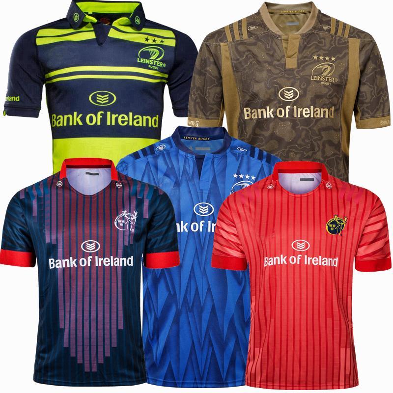 

Top New 2019 2020 LEINSTER MUNSTER rugby Jerseys Rugby League jersey 19 20 shirts, Black;gray