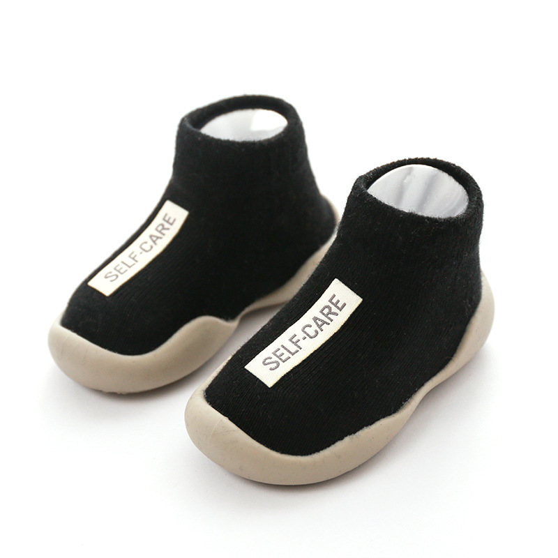 

Toddler Shoes First Shoes Baby Walkers 2020 Unisex Baby First Walker Kids Soft Rubber Sole Shoe Black Knit Booties Anti-slip, Cyzz00l-b