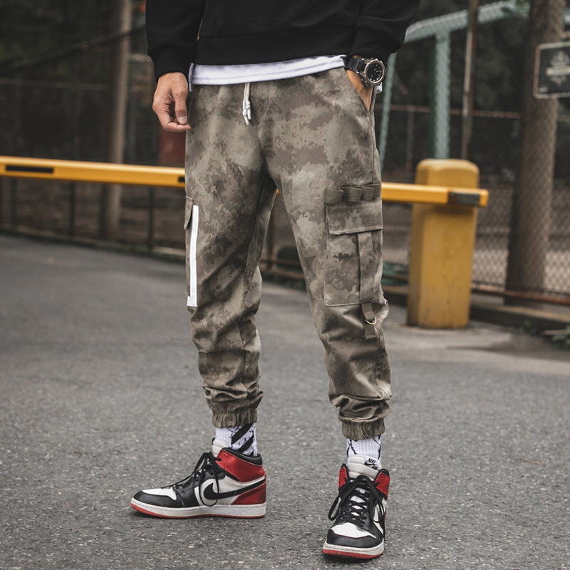

ZhuZunZhe 2020 New High-Quality Multi-Pocket Hip-Hop Pants Male Casual Trousers Super Fire Tooling Camouflage Pants Sweatpants