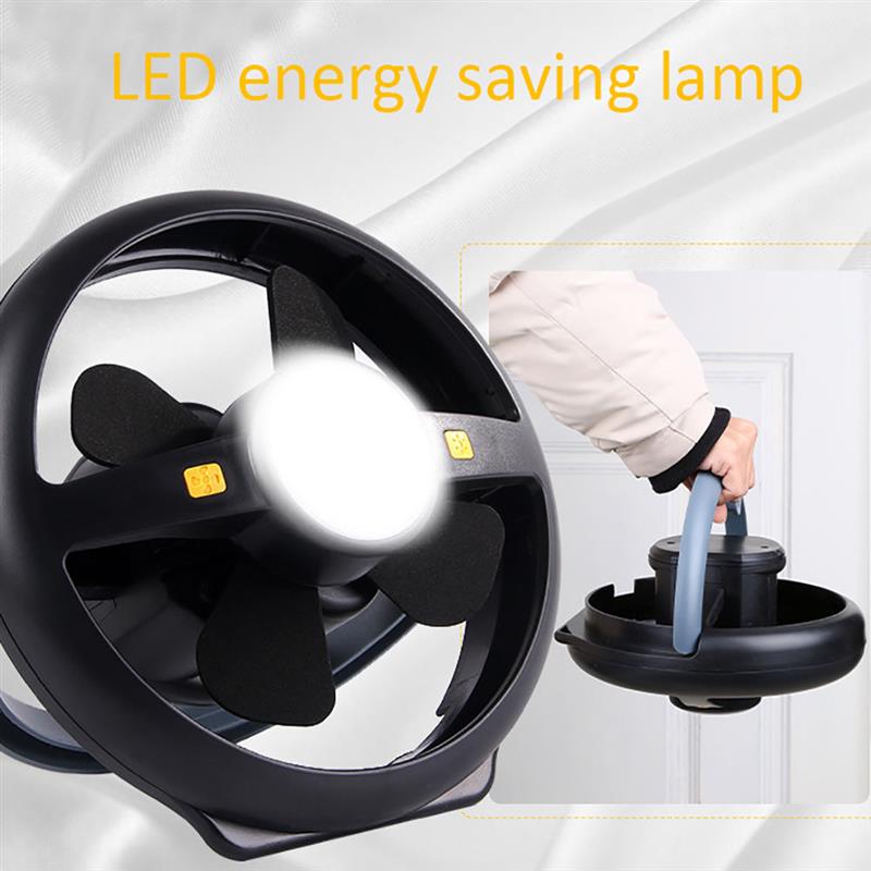 

Portable Lanterns 2 In 1 LED Camping Lantern Light With Ceiling Fan Tent For Outdoor Hiking Fishing Emergencies